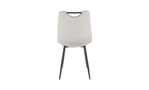 Set Masă Living Extensibilă DTM0101 Blat Ceramic Gri cu 4 Scaune Tapițate KJC0358 Gri