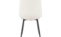 Set Masă Living Extensibilă Blat Ceramic KJT416 Alb-Cappuccino cu 4 Scaune KJC0358 Bej 8
