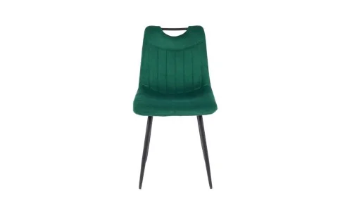 Set Masă Living Extensibilă DTM0101 Blat Ceramic Gri cu 4 Scaune Tapițate KJC0358 Verzi