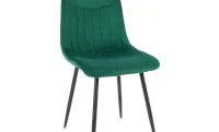Set Masă Living Extensibilă DTM0101 Blat Ceramic Gri cu 4 Scaune Tapițate KJC0358 Verzi 5