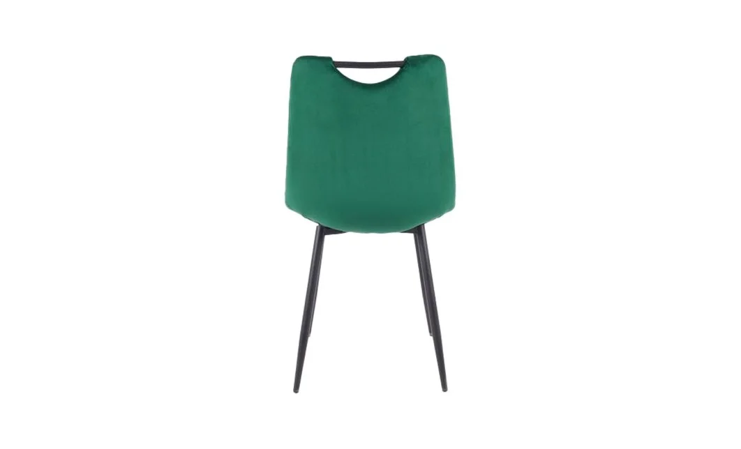 Set Masă Living Extensibilă DTM0101 Blat Ceramic Gri cu 4 Scaune Tapițate KJC0358 Verzi 7