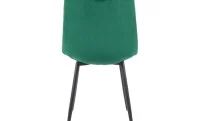 Set Masă Living Extensibilă DTM0101 Blat Ceramic Gri cu 4 Scaune Tapițate KJC0358 Verzi 7