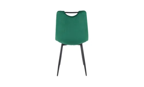 Set Masă Living Extensibilă DTM0101 Blat Ceramic Gri cu 4 Scaune Tapițate KJC0358 Verzi