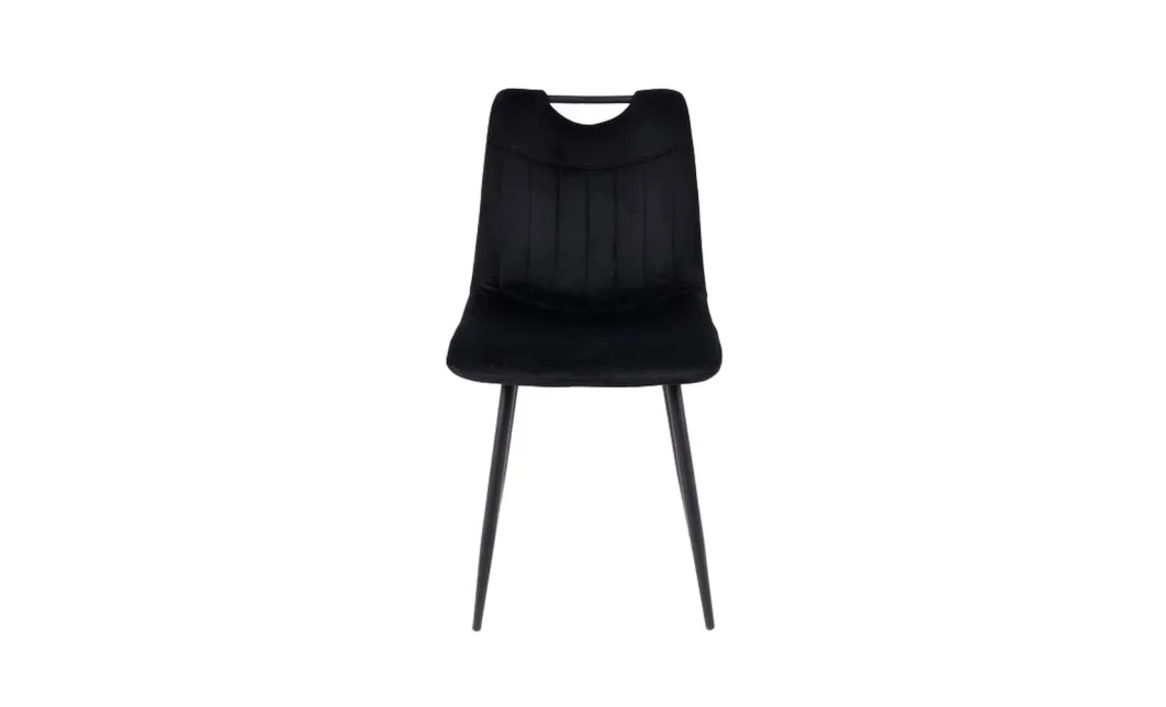 Set Masă Living Extensibilă KJT546 Gri cu 4 Scaune Tapițate KJC0358 Negre 9