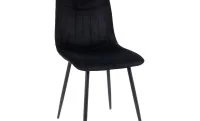 Set Masă Living Extensibilă KJT546 Gri cu 4 Scaune Tapițate KJC0358 Negre 10