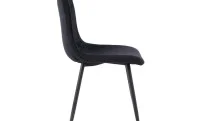 Set Masă Living Extensibilă Blat Ceramic KJT416 Alb-Cappuccino cu 4 Scaune KJC0358 Negre 7