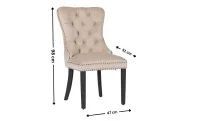 Scaun Living KJC005 Bej/Negru