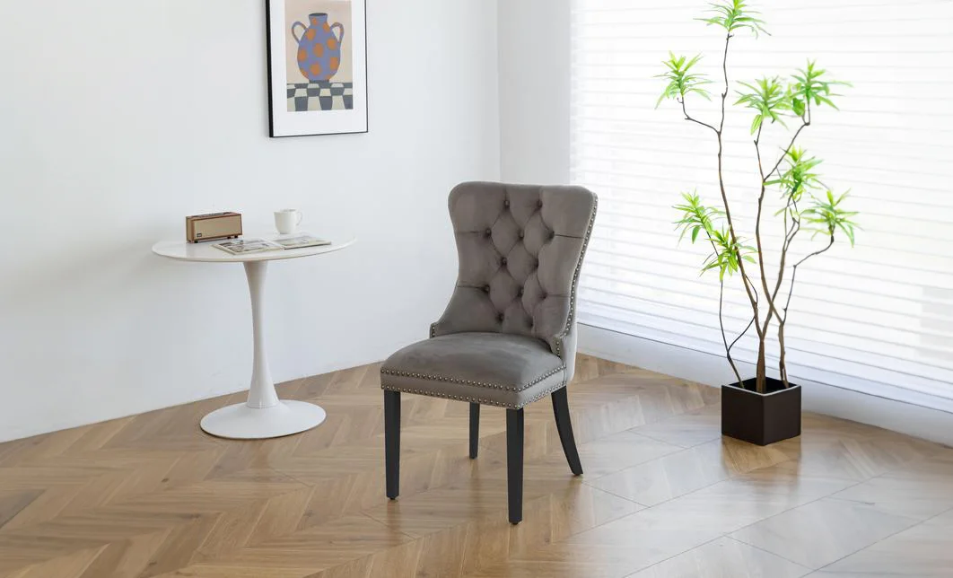 Scaun Living KJC005 Gri/Negru