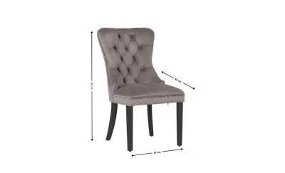 Scaun Living KJC005 Gri/Negru