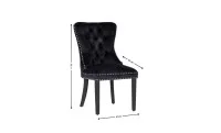 Scaun Living KJC005 Negru/Negru 1