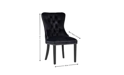 Scaun Living KJC005 Negru/Negru