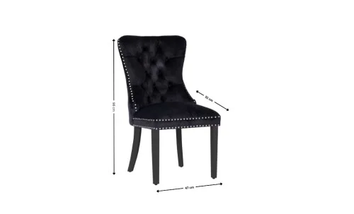 Scaun Living KJC005 Negru/Negru