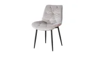 Set Masă Living Extensibilă KJT417 Albă cu 4 Scaune KJC0357 Bej 5