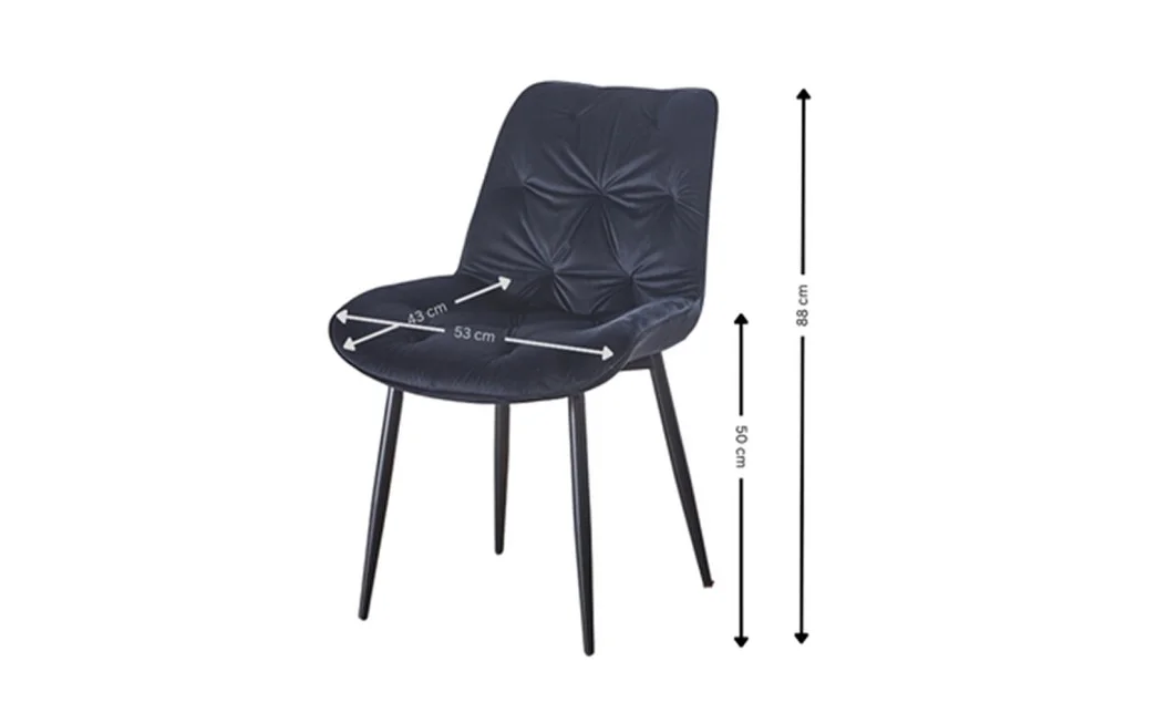 Set Masă Living Extensibilă DTM0101CS Bej cu 4 Scaune KJC0357 Negre