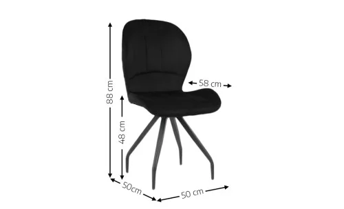 Scaun Living KJC0360 Negru
