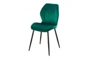 Set Masă Living Extensibilă Blat Ceramic KJT416 Alb-Cappuccino cu 4 Scaune KJC104 Verzi