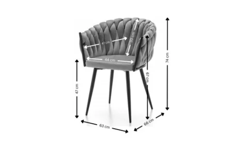 Set Masă Living Extensibilă Blat Ceramic Negru/Auriu DTM0105CS cu 6 Scaune KJC11 Bej
