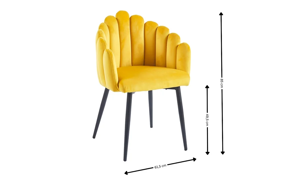 Scaun Living KJC113 Galben 2