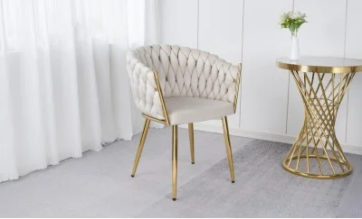 Scaun Living Tapitat KJC12 Bej