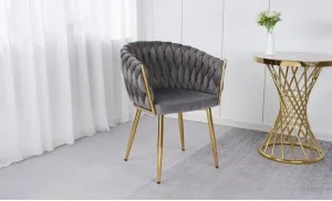 Scaun Living Tapitat KJC12 Gri