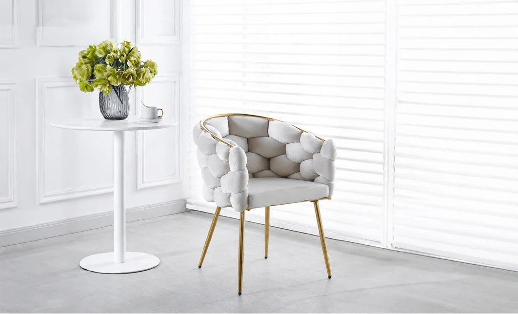 Scaun Living Tapitat KJC15 Bej