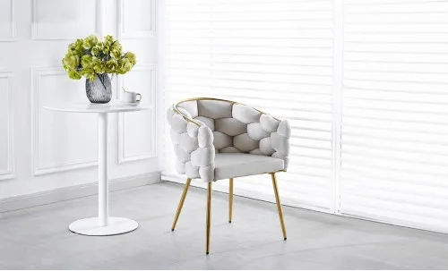 Scaun Living Tapitat KJC15 Bej