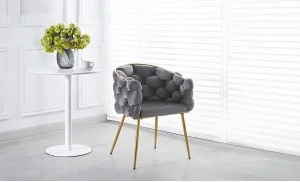Scaun Living Tapitat KJC15 Gri