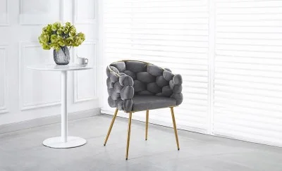 Scaun Living Tapitat KJC15 Gri