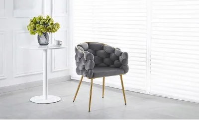 Scaun Living Tapitat KJC15 Gri