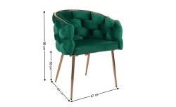Scaun Living Tapitat KJC17 Verde
