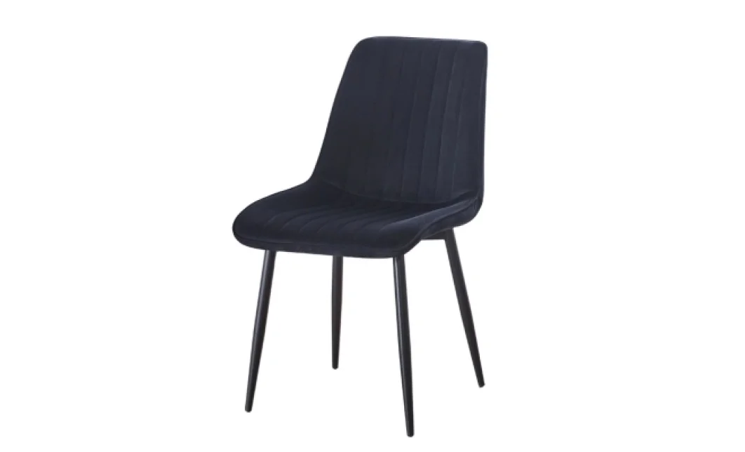 Set Masă Living Extensibilă Blat Ceramic KJT416 Alb-Cappuccino cu 4 Scaune KJC176 Negre