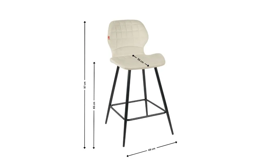 Scaun Bar KJC280 Bej 6