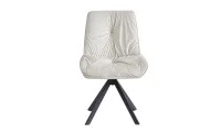 Set Masă Living Extensibilă KJT546 Gri cu 4 Scaune Tapițate KJC356 Bej