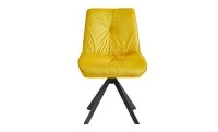 Set Masă Living Extensibilă DTM0101CS Bej cu 6 Scaune Tapițate KJC356 Galbene 8