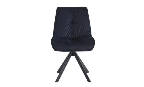 Set Masă Living Extensibilă Blat Ceramic KJT416 Alb-Cappuccino cu 4 Scaune KJC0356 Negre