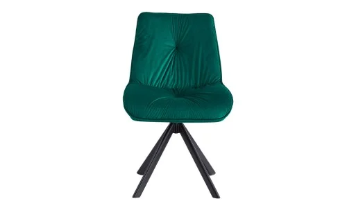 Set Masă Living Extensibilă CT106 Blat Ceramic Alb cu 4 Scaune Tapițate KJC356 Verzi