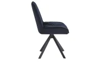 Set Masă Living Extensibilă Blat Ceramic KJT416 Alb-Cappuccino cu 4 Scaune KJC0356 Negre