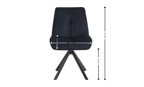 Set Masă Living Extensibilă Blat Ceramic KJT416 Alb-Cappuccino cu 4 Scaune KJC0356 Negre