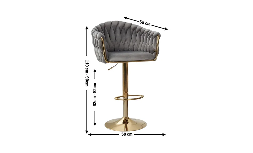 Scaun Bar KJC362 Gri 3