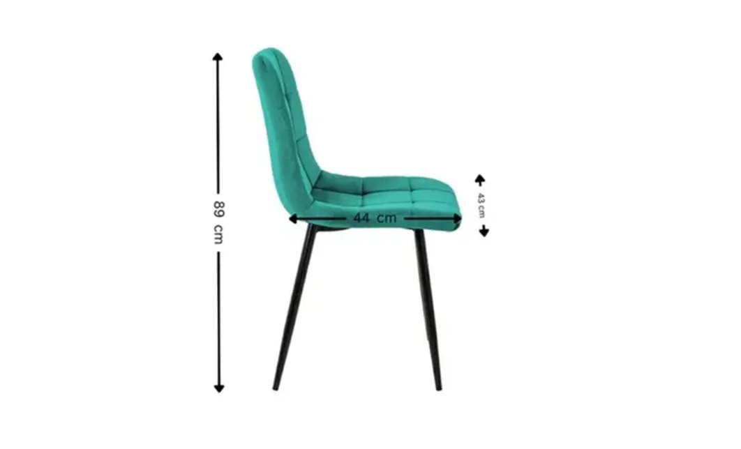 Set Masă Living Extensibilă DTM0101 Blat Ceramic Gri cu 4 Scaune Tapițate KJC37 Verzi 5