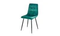 Set Masă Living Extensibilă DTM0101 Blat Ceramic Gri cu 4 Scaune Tapițate KJC37 Verzi 4