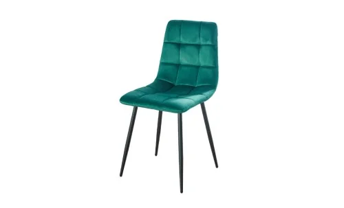 Set Masă Living Extensibilă DTM0101 Blat Ceramic Gri cu 4 Scaune Tapițate KJC37 Verzi