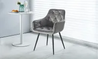 Scaun Living Tapitat KJC38 Gri