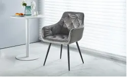 Scaun Living Tapitat KJC38 Gri