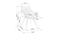 Set Masă Living Extensibilă CT242 Blat Sticlă Securizată cu 6 Scaune KJC38 Verzi