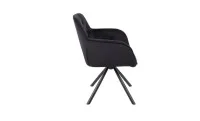 Scaun Living Tapitat KJC3849,  Negru 2
