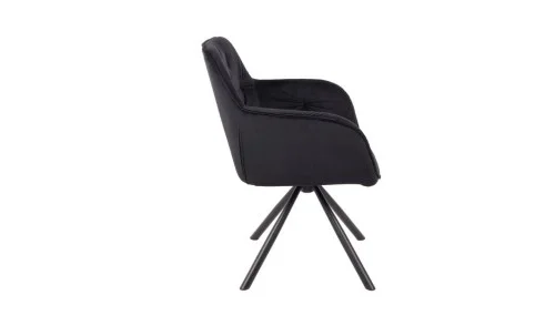 Scaun Living Tapitat KJC3849,  Negru