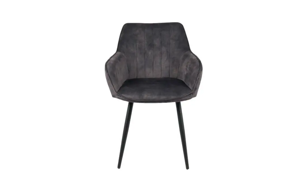 Set Masă Living Extensibilă Blat Ceramic KJT416 Alb-Cappuccino cu 4 Scaune KJC4343 Gri Deschis