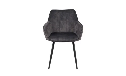 Set Masă Living Extensibilă Blat Ceramic KJT416 Alb-Cappuccino cu 4 Scaune KJC4343 Gri Deschis