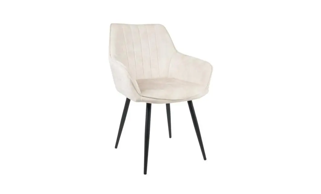 Set Masă Living Extensibilă Blat Ceramic KJT416 Alb-Cappuccino cu 4 Scaune KJC4343 Bej 3